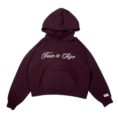 Plum Classic Script Hoodie
