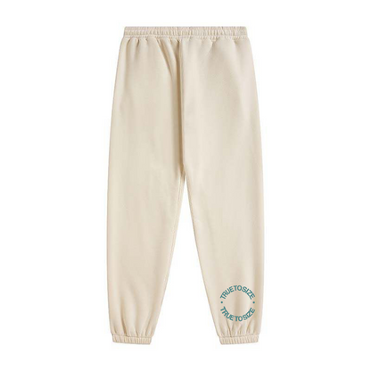 Ivory Puff Print Sweatpants